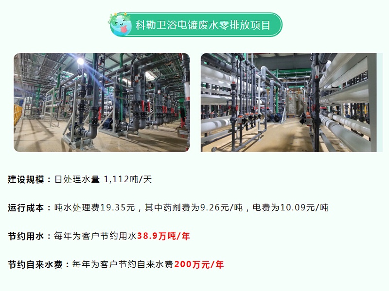 科勒衛(wèi)浴電鍍廢水處理零排放工程